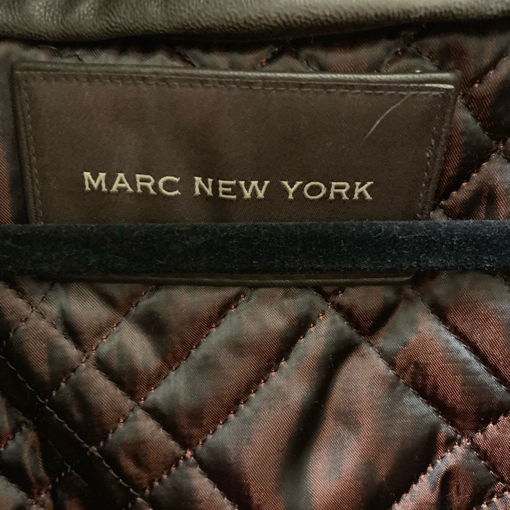 Marc New York brown leather jacket - Picture 4 of 8